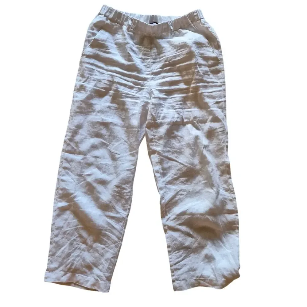 Quince 100% European Linen Pants in White